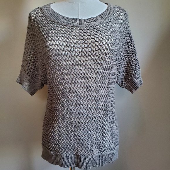 Uniqlo open knit dolman 3/4 sleeve sweater Small - Picture 1 of 13